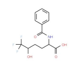 2-(benzoylamino)-6,6,6-trifluoro-5-hydroxyhexanoic acid - chemical structure image