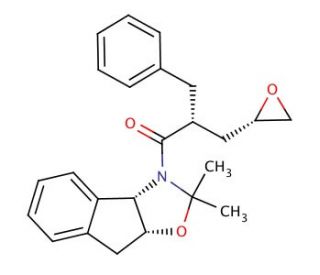 2-Benzyl-1-(2,2-dimethyl-8,8&alpha;-dihydro-3&alpha;,H-indeno[1,2-d]oxazol-3yl)-3-oxiranyl-propan-1-one - chemical structure image