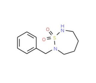 2-Benzyl-1,2,7-thiadiazepane 1,1-dioxide - chemical structure image