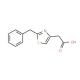 (2-benzyl-1,3-thiazol-4-yl)acetic acid (CAS 16441-28-4) - chemical structure image