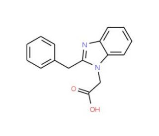 (2-Benzyl-1H-benzimidazol-1-yl)acetic acid (CAS 152342-26-2) - chemical structure image