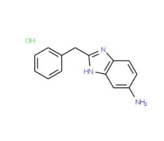 2-Benzyl-1H-benzoimidazol-5-ylamine hydrochloride - chemical structure image