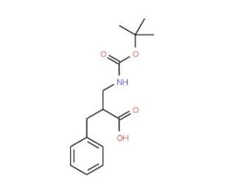 2-Benzyl-3-tert-butoxycarbonylamino-propionic acid (CAS 26250-90-8) - chemical structure image