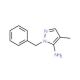 2-Benzyl-4-methyl-2H-pyrazol-3-ylamine (CAS 3528-49-2) - chemical structure image
