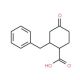 2-Benzyl-4-oxo-cyclohexanecarboxylic acid - chemical structure image