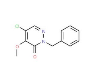2-Benzyl-5-chloro-4-methoxy-2H-pyridazin-3-one (CAS 77541-65-2) - chemical structure image