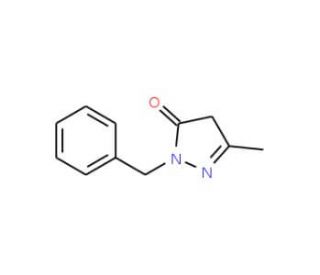 2-Benzyl-5-methyl-2H-pyrazol-3-ol (CAS 946-23-6) - chemical structure image
