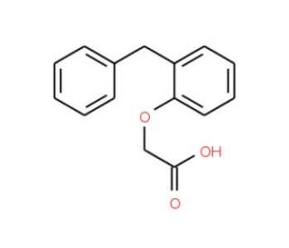 (2-Benzyl-phenoxy)-acetic acid (CAS 25141-45-1) - chemical structure image