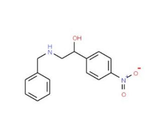 2-Benzylamino-1-(4-nitrophenyl)ethanol (CAS 91579-11-2) - chemical structure image