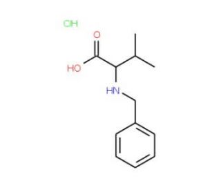 2-(benzylamino)-3-methylbutanoic acid hydrochloride - chemical structure image