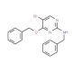 2-Benzylamino-4-benzyloxy-5-bromopyrimidine (CAS 885952-25-0) - chemical structure image