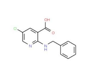 2-(Benzylamino)-5-chloronicotinic acid - chemical structure image