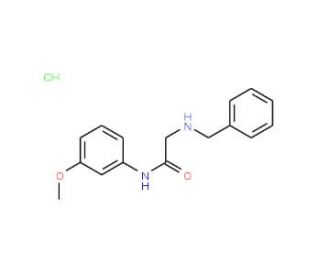 2-Benzylamino-N-(3-methoxy-phenyl)-acetamidehydrochloride - chemical structure image