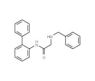 2-Benzylamino-N-biphenyl-2-yl-acetamide - chemical structure image