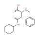 2-Benzylamino-N-cyclohexyl-succinamic acid (CAS 107328-14-3) - chemical structure image