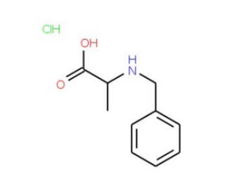 2-(benzylamino)propanoic acid hydrochloride - chemical structure image