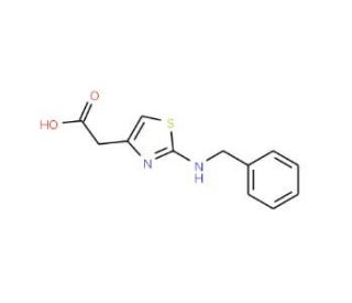 (2-Benzylamino-thiazol-4-yl)-acetic acid - chemical structure image