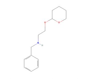 2-(Benzylaminoethoxy)tetrahydropyran (CAS 390401-24-8) - chemical structure image