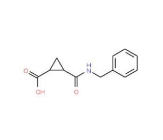 2-(Benzylcarbamoyl)cyclopropanecarboxylic acid - chemical structure image