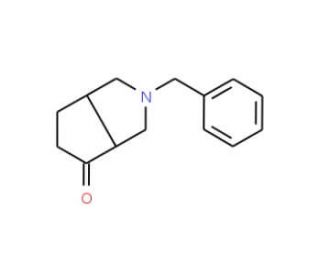 2-Benzylhexahydrocyclopenta[c]pyrrol-4-one (CAS 185692-51-7) - chemical structure image