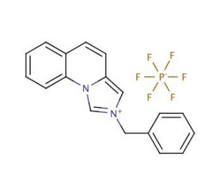 2-Benzylimidazo[1,5-a]quinolinium hexafluorophosphate (CAS 849797-79-1) - chemical structure image