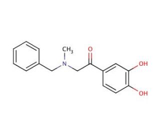 2-(Benzylmethylamino)-3&prime;,4&prime;-dihydroxyacetophenone - chemical structure image