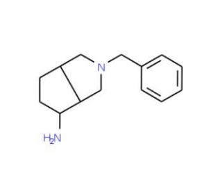 2-Benzyloctahydrocyclopenta[c]pyrrol-4-ylamine (CAS 186201-60-5) - chemical structure image