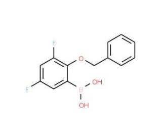 2-(Benzyloxy)-3,5-difluorophenylboronic acid (CAS 1150114-56-9) - chemical structure image