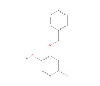 2-Benzyloxy-4-iodophenol (CAS 289471-92-7) - chemical structure image