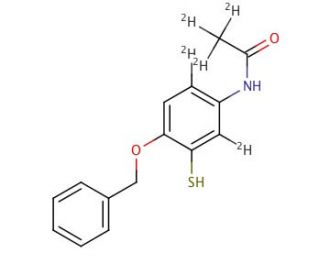 2-Benzyloxy-5-acetaminobenzenethiol-d5 - chemical structure image