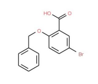 2-Benzyloxy-5-bromo-benzoic acid (CAS 62176-31-2) - chemical structure image