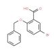 2-Benzyloxy-5-bromo-benzoic acid (CAS 62176-31-2) - chemical structure image