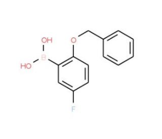 2-Benzyloxy-5-fluorobenzeneboronic acid (CAS 779331-47-4) - chemical structure image