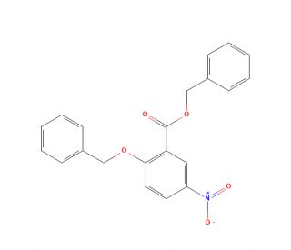 2-Benzyloxy-5-nitro-benzoic Acid Benzyl Ester (CAS 1329485-44-0) - chemical structure image