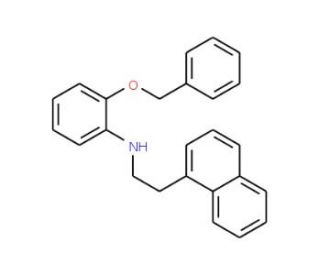 2-(Benzyloxy)-N-[2-(1-naphthyl)ethyl]aniline - chemical structure image
