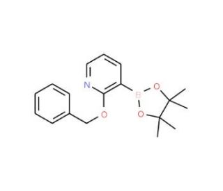 2-Benzyloxypyridine-3-boronic acid pinacol ester (CAS 1073371-81-9) - chemical structure image
