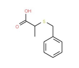 2-(benzylsulfanyl)propanoic acid (CAS 2899-64-1) - chemical structure image