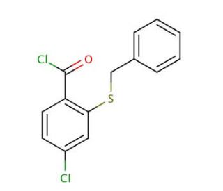 2-(Benzylthio)-4-chlorobenzoic Acid Chloride (CAS 40183-55-9) - chemical structure image