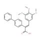 2-Biphenyl-4-yl-3-(3,4,5-trimethoxy-phenyl)-acrylic acid - chemical structure image
