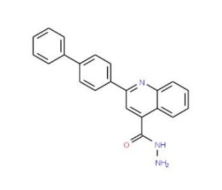 2-Biphenyl-4-yl-quinoline-4-carboxylic acid hydrazide - chemical structure image