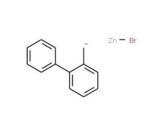 (2-Biphenylylmethyl)zinc bromide solution (CAS 312624-17-2) - chemical structure image