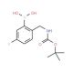2-BOC-aminomethyl-5-fluorophenylboronic acid (CAS 850568-43-3) - chemical structure image