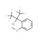 2-Bromo-1,1,1,3,3,3-hexafluoro-2-(2-methoxyphenyl)propane (CAS 70430-22-7) - chemical structure image