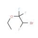 2-Bromo-1,1,2-trifluoroethyl ethyl ether (CAS 380-78-9) - chemical structure image
