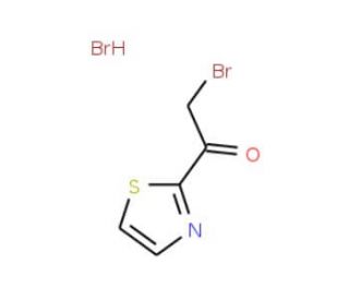 2-Bromo-1-(1,3-thiazol-2-yl)-1-ethanonehydrobromide - chemical structure image