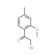 2-bromo-1-(2-methoxy-4-methylphenyl)ethanone (CAS 145964-98-3) - chemical structure image
