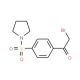 2-Bromo-1-[4-(1-pyrrolidinylsulfonyl)phenyl] ethanone (CAS 58722-38-6) - chemical structure image