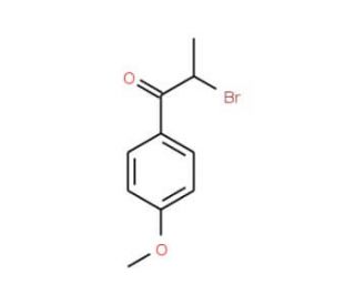 2-bromo-1-(4-methoxyphenyl)propan-1-one - chemical structure image