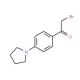 2-Bromo-1-(4-pyrrolidin-1-ylphenyl)ethan-1-one, 4-(Pyrrolidin-1-yl)phenacyl bromide (CAS 216144-18-2) - chemical structure im