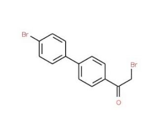 2-bromo-1-(4&prime;-bromo-1,1&prime;-biphenyl-4-yl)ethanone (CAS 94512-73-9) - chemical structure image